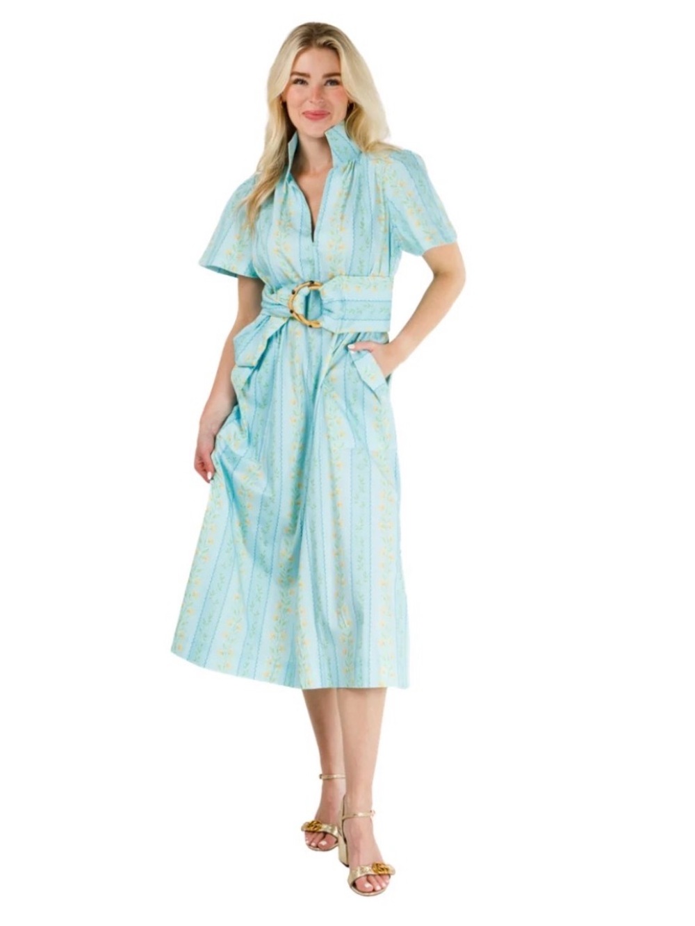 HOLLY SHAE GRETCHEN IN HONEYSUCKLE STRIPE NWT